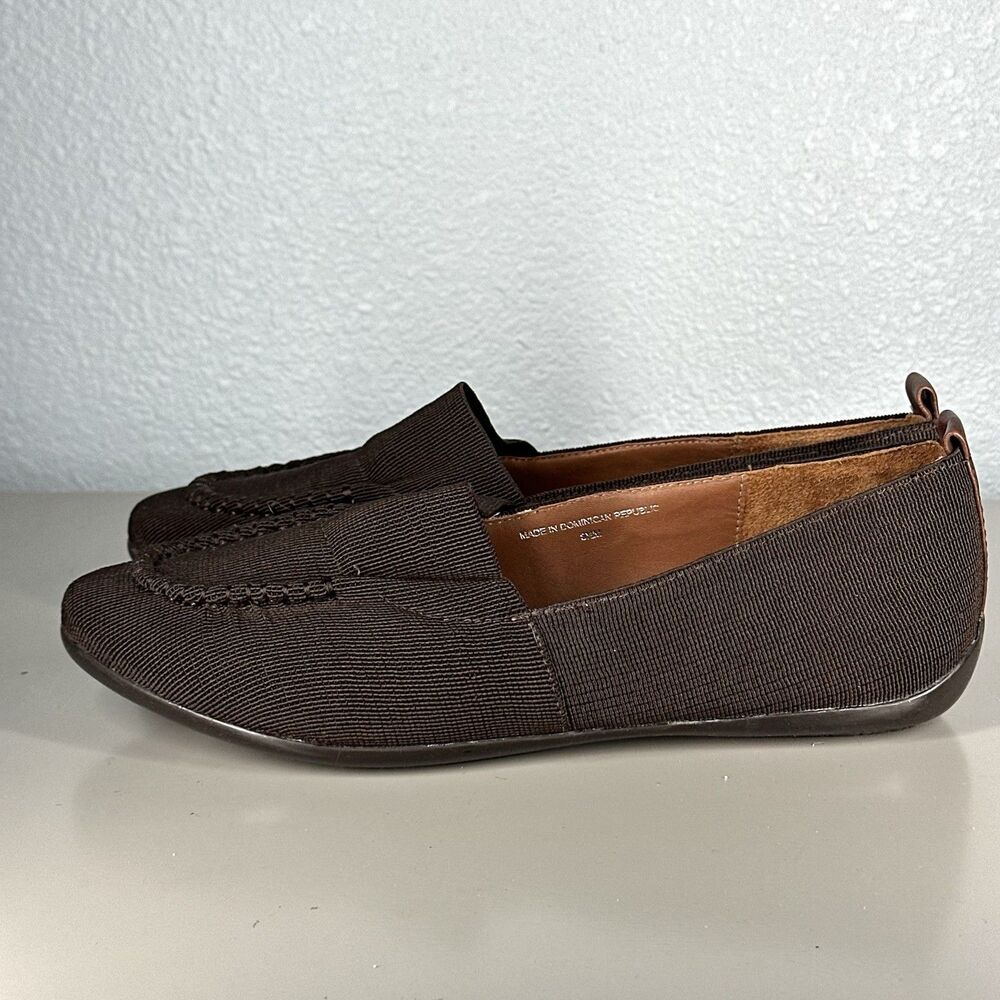 Donald J. Pliner Knit Loafers Women’s Size 8.5M Slip On Cushioned Comfort Brown - Picture 6 of 16